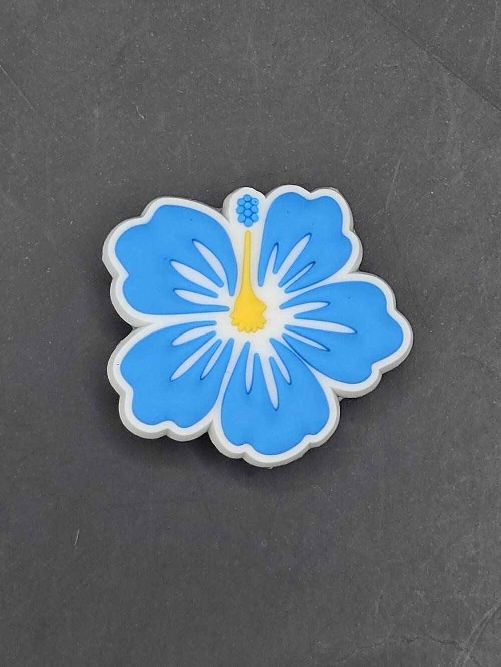 (5/$15) Hibiscus Flower Croc Charm